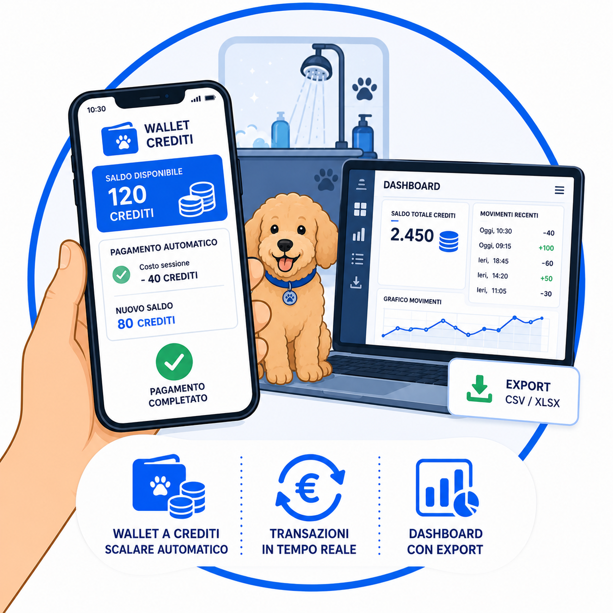 Pagamento con crediti